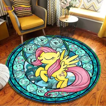 Koberec Kulatý koberec s motivem jednorožce - 15,120 cm