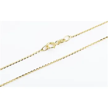 Řetízek Zlatý řetízek ankr brill 45 cm ZLR1294F + DÁREK ZDARMA