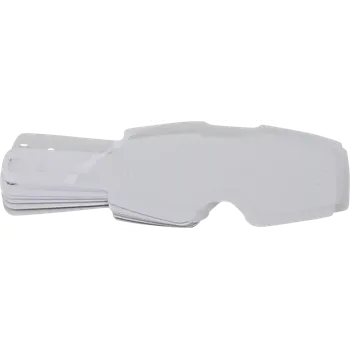 Motocyklové brýle Trhačky QTECH - odhazky vhodné pro motokrosové brýle OAKLEY FRONTLINE 10 kusů v balení, čiré