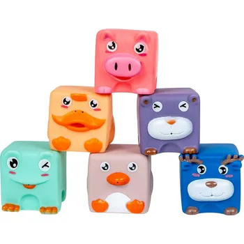 SMILY PLAY Měkké senzorické kostky (6ks)