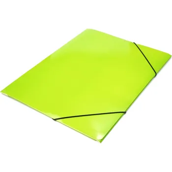 Kartonová mapa 3 klopy A4 Auro, s gumou, zelená