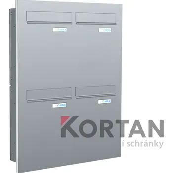 Poštovní schránka Poštovní schránka typu A (260x330x100) - do dveřního panelu - lakovaná RAL 7016 - antracit