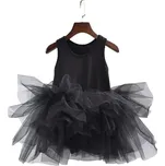 Dívčí baletní šaty pro princezny - Černá,53 x 56 cm