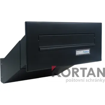 Poštovní schránka 1x poštovní schránka D-041 k zazdění do sloupku + čelní deska se jmenovkou ČD-1 RAL 7016 - antracit