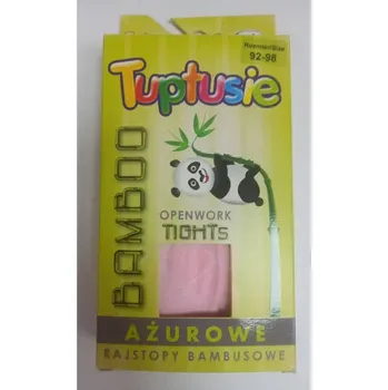Syntex Dětské ažur bambusové punčocháče Tuptusie růžové Velikost oblečení: 80-86