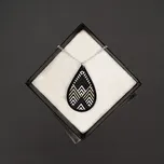 AMADEA Dřevěný příívěsek na krk kapka, 5x3 cm, český výrobek