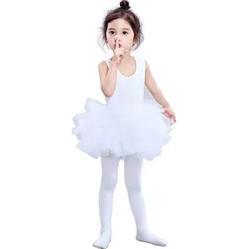 Dívčí šaty Dívčí baletní šaty pro princezny - Bílá,55 x 58 cm