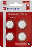 Verbatim Premium Lithium CR2032 4 ks