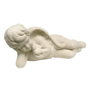 Zahradní dekorace ZahradniDekorace zahradní sochy - Anděl ležící, 2,1 kg, výška 13 cm