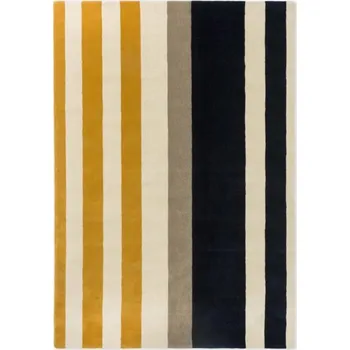 Koberec Vopi Designový vlněný koberec Marimekko Ralli žlutý 132606 Brink & Campman (Varianta: 250 x 350)