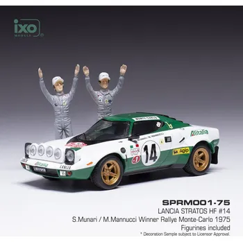 autíčko Lancia Stratos HF - Rallye Monte Carlo 1975 #14 Munari - Mannucci 1:43 IXO