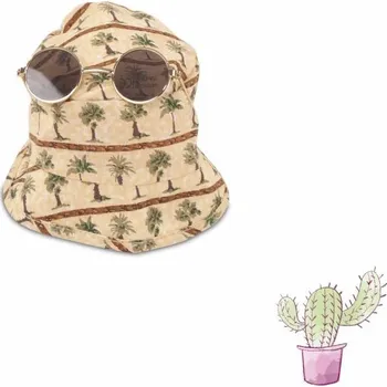 Doplněk pro panenku Götz brýle a klobouk na panenku 30-50 cm