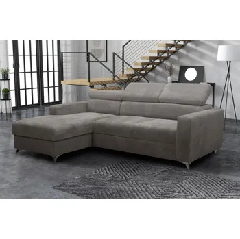 Obývací stěna Sedací souprava Mildred Premium I levá tmavě šedá