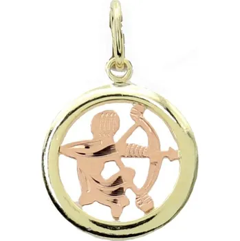 Přívěsek Zlatý přívěsek znamení zvěrokruhu 30.10.018 STŘELEC-12