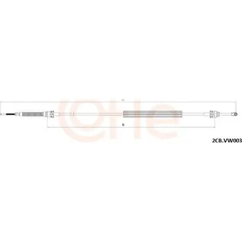 Tažné lanko, ruční převodovka COFLE 92.2CB.VK003