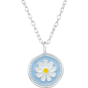 Řetízek Olivie Stříbrný dětský náhrdelník KVÍTEK 8668 Ag 925; ≤1,4 g.