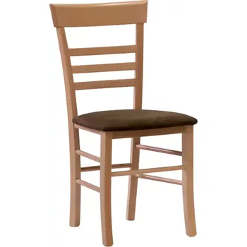 Jídelní židle Jídelní židle SIENA s čalouněným sedákem - výběr z odstínů Buk lux 15 bordo