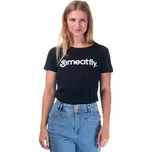 Dámské tričko Meatfly Ladies MF Logo Black, Velikost M