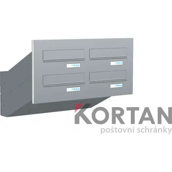 Poštovní schránka Poštovní schránka D-046 - do dveřního panelu - lakovaná RAL 7035 - světle šedá