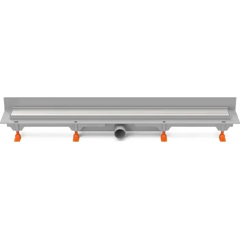 Podlahový linear. žlab ke stěně 650 mm,boční D40,klasik/floor lesk