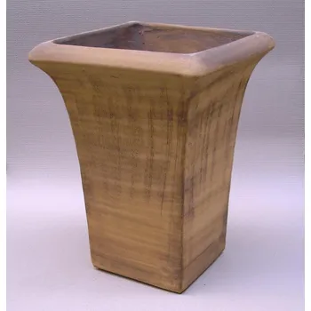 Zahradní dekorace ZahradniDekorace venkovní keramické květináče - váza TOP, výška 65cm ODSTÍN-GLAZURA: 3. tmavěhnědá-TH