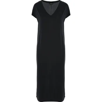 Dámské šaty ČERNÉ ŠATY S ROZPARKEM Pieces