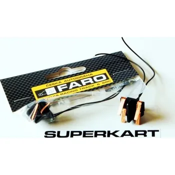 Příslušenství k autodráze Vodítko FARO/32 - V4-Superkart, komplet osazené, čtyři sběrací kartáčky
