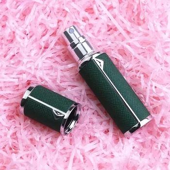 Stylová cestovní lahvička na parfém | 5ml - zelená stříbrná