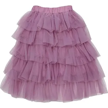 Dívčí sukně Dívčí tylová vrstvená sukně - Purpurová,8 let