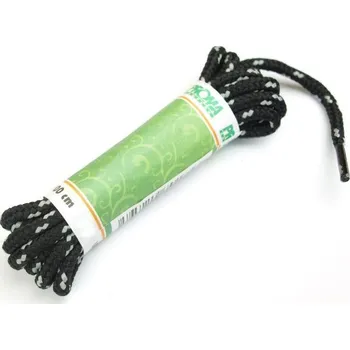 Tkaničky do bot Proma Šněrovadla (tkaničky) Sport kulatá 170p černo-sv.šedá 160 cm