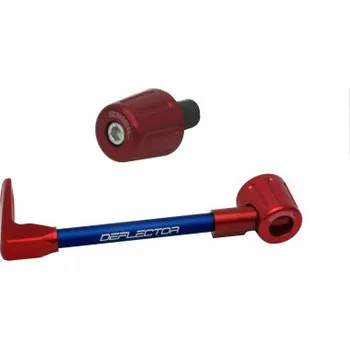 Lever guard ACCOSSATO with blue hose and joint left, aluminium DE005-024-TD-16