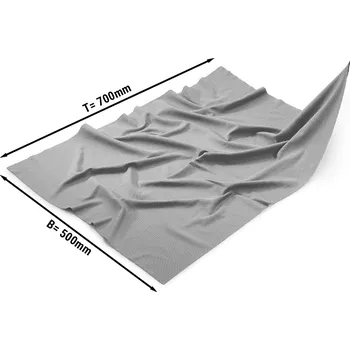 Utěrka G.Gastro (10 Kusů) Hadřík z mikrovlákna - šedý - 50 x 70 cm