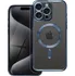 Pouzdro na mobilní telefon Electro Mag Cover pro Apple iPhone 15 Pro Max titanově modré