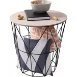 Příruční stolek NANCER TYP 2 - přírodní/černá - SLEVA 3% s kodem radost25