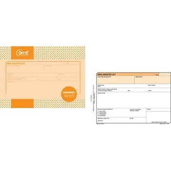 Tiskopis Reklamační list A5 NCR 100l 1254