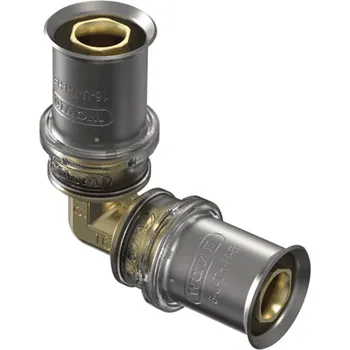 Vodovodní potrubí Koleno lisovací Wavin M-press M5 mosaz d32/90°