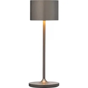 Lampička Přenosná stolní lampa FAROL MINI 19,5 cm, LED, spálený kov, hliník, Blomus
