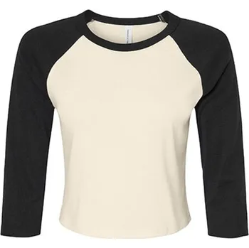 Dámské tričko Bella Dámské tričko s 3/4 rukávem BL1200 Natural-Black XL