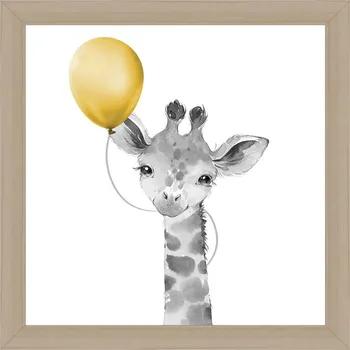 Plakát Ostaria Dětský dekorativní obraz Balloons 28 x 28 cm | 3 vzory Vzor: Žirafa