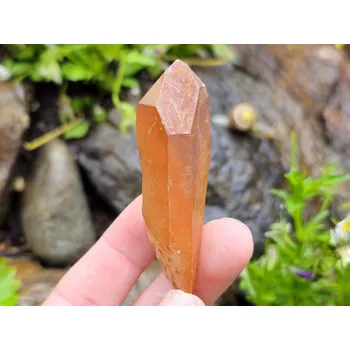 Přírodní kámen Tangerine křišťál surový krystal z Brazílie (39g)