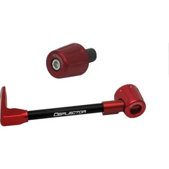 Lever guard ACCOSSATO with black hose and joint left, aluminium DE005-011-TD-12