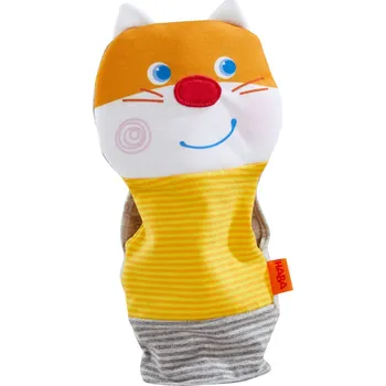 Dřevěná hračka Textilní loutka - kočka