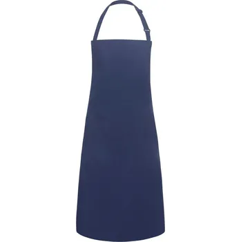 Pracovní zástěra G.Gastro KARLOWSKY | Voděodolná zástěra s laclem Basic - s přezkou - modrá