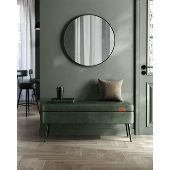 Úložný box Lavice s úložným prostorem 40 x 120 x 45 cm | Lesní zelená