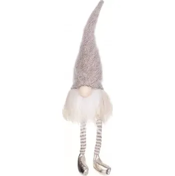 Vánoční dekorace Vánoční skřítek - šedivozlatý ZM1375 - SLEVA 3% s kodem radost25