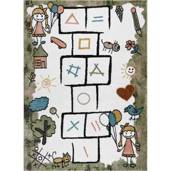 Koberec Dywany Łuszczów Dětský kusový koberec Fun Hop green 80x150 cm - SLEVA 3% s kodem radost25