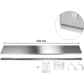 Pec na pizzu G.Gastro Nerezový sokl - délka: 160 cm