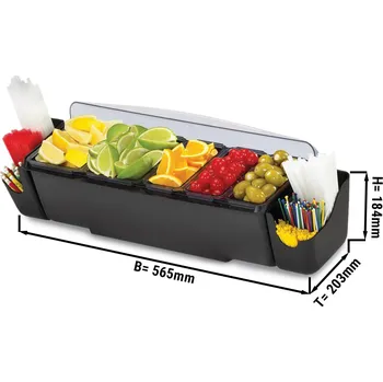 Dóza na potraviny G.Gastro Organizér na přísady - 3,3L - s víkem