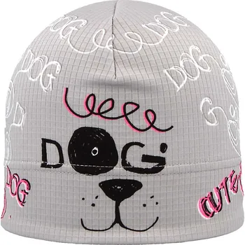 Kojenecké oblečení RDX Dívčí funkční čepice Picowinter Dog Šedá Vel. 3