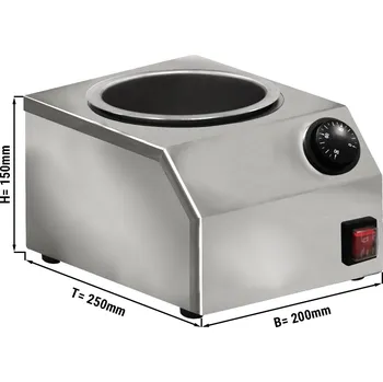 Lednice G.Gastro Commercial Chocolate Melter – 2 L tank - 0–50°C - Dry heat - 300 W